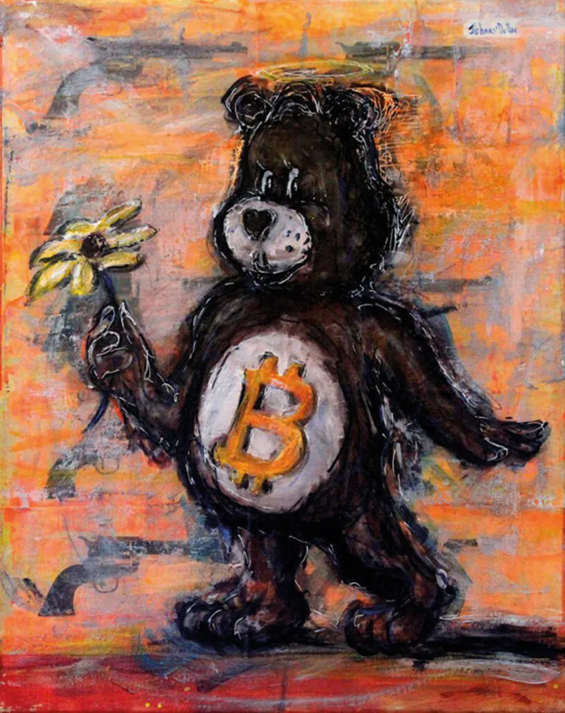 Peace Maker by Johnny Dollar, acrylic on canvas